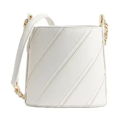 Túi Đeo Chéo Nữ Pedro Tweed Drawstring Bucket Bag Chalk 16610008 Màu Trắng Kem