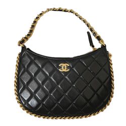 Túi Đeo Vai Nữ Chanel 23B Hobo Handbag Màu Đen