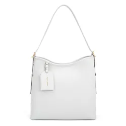 Túi Đeo Vai Nữ Charles & Keith CNK Naomi Slouchy Hobo Bag Grey 40782183 Màu Xám (Kèm Túi Nhỏ)