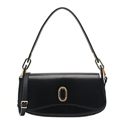 Túi Đeo Vai Nữ Pedro Rift Leather Shoulder Bag Black 76390084 Màu Đen