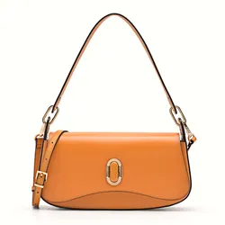 Túi Đeo Vai Nữ Pedro Rift Leather Shoulder Bag Orange 76390084 Màu Cam