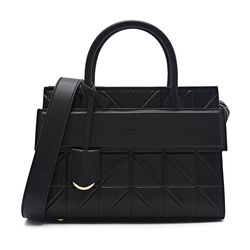 Túi Xách Nữ Pedro Studio Bella Leather Handbag In Pixel Black PW2-46390014 Màu Đen