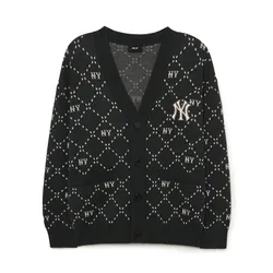 Áo Cardigan MLB Monogram New York Yankees 3AKCM0134-50CGS Màu Đen Size S