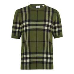 Áo Len Nam Burberry Wells Knit T-shirt Màu Xanh Green Size M