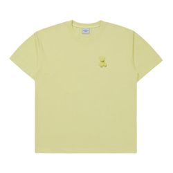 Áo Phông Acmé De La Vie  ADLV Fuzzy Bear Short Sleeve T-Shirt Light Yellow Màu Vàng