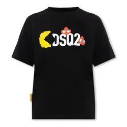 Áo Phông Dsquared2 Black X Pac-Man S72GD0493 S23009-900 Tshit Màu Đen