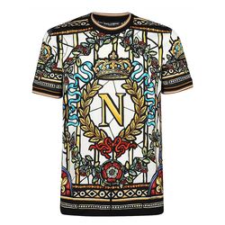 Áo Phông Nam Dolce & Gabbana D&G Napoleon T-Shirt G8KC0T FI710 Phối Màu Size 48