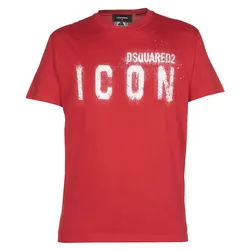 Áo Phông Nam Dsquared2 Spray Cool T-Shirt S79GC0039S23009312 Màu Đỏ Size 48