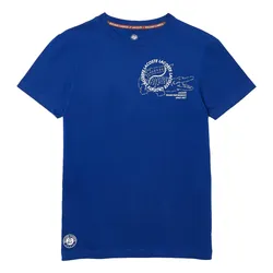 Áo Phông Nam Lacoste For Roland-Garros Man T-shirt TH0964-00-EMJ Màu Xanh Size 3
