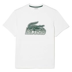 Áo Phông Nam Lacoste Men’s Cotton Jersey Print T-shirt TH5070-00-001 Màu Trắng Size 3