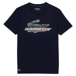 Áo Phông Nam Lacoste Men’s Sport Regular Fit Organic Cotton T-shirt TH5156-00-166 Màu Xanh Navy Size 3