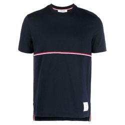 Áo Phông Nam Thom Browne  Stripe T-Shirt MJS221AJ0058415 Màu Xanh Navy Size 4