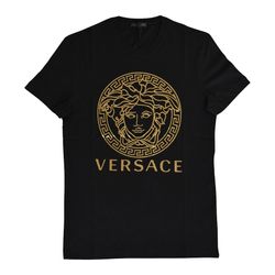 Áo Phông Nam Versace Logo Medusa T-Shirt VERSACE A89497S Màu Đen Size S