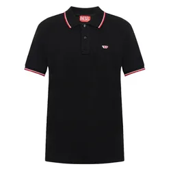 Áo Polo Nam Diesel Black With Red Logo A03838 0JMAD/9XX Màu Đen Size XS