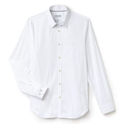 Áo Sơ Mi Nam Lacoste Men's Long Sleeve Wovens Shirt CH9628 00 001 Màu Trắng Size 40