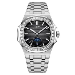 Đồng Hồ Nam I&W Carnival 735G3 Automatic Màu Bạc Đen
