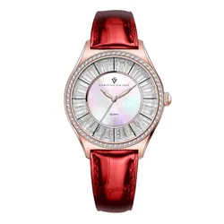 Đồng Hồ Nữ Christian Van Sant Quartz Luna CV3208 Màu Đỏ Vàng Hồng