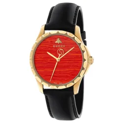 Đồng Hồ Nữ Gucci Le Marche Des Merveilles Watch YA126464 Màu Đen Đỏ