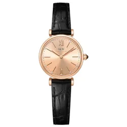 Đồng Hồ Nữ I&W Carnival 562L4 Quartz Màu Đen Vàng