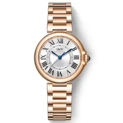 Đồng Hồ Nữ I&W Carnival 602L1 Quartz Màu Vàng Hồng