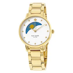 Đồng Hồ Nữ Kate Spade Gramercy Quartz Movement White Dial Ladies Watch KSW1072 Màu Vàng