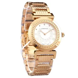 Đồng Hồ Nữ Versace Vanity Collection Gold Watch 35mm Màu Vàng