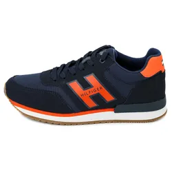 Giày Sneaker Nam Tommy Hilfiger TM Maine Man Low-Frequency Cut Shoes 400 Dark Blue Màu Xanh Đậm Size 8.5