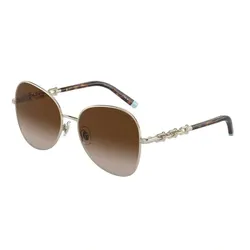 Kính Mát Nữ Tiffany & Co. TF Sunglasses Woman 3086 - 60213B Pale Gold Màu Nâu Vàng