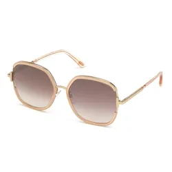 Kính Mát Nữ Tom Ford Brown Mirror Square Ladies Sunglasses FT 0809K 72G Màu Nâu
