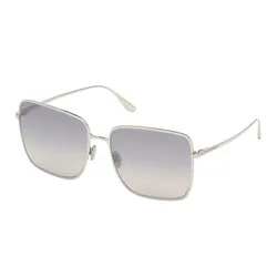 Kính Mát Nữ Tom Ford Sunglasses Heather Smoke Gradient Lens Metal Frame FT 0739 6016B Màu Xám Khói