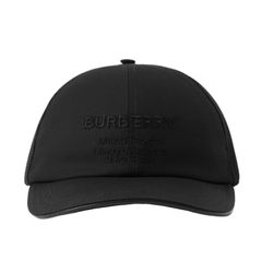 Mũ Burberry Horseferry Motif Cotton And Mesh Baseball Cap Màu Đen Size S