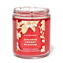 Nến Thơm Bath & Body Works Japanese Cherry Blossom Mason Single Wick Candle 198g
