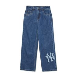 Quần Jean MLB Denim Mega New York Yankees 3FDPB0434-50INS Màu Xanh