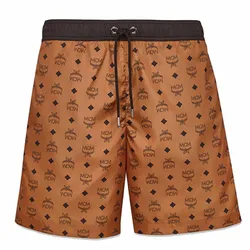 Quần Short Nam MCM Men's Classic Pattern Monogram Print Swim Shorts MHWCAMM01CO0XL Màu Nâu Họa Tiết