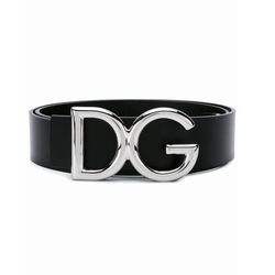 Thắt Lưng Nam Dolce & Gabbana D&G Leather Belt With DG Logo BC4248AC49387653 Màu Đen Size 85