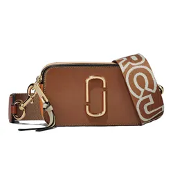 Túi Đeo Chéo Nữ Marc Jacobs The Snapshot Leather Camera Bag Màu Nâu Cam