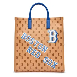 Túi Tote MLB Monotive Coated Boston Red Sox 3AORM053N-43SAS Màu Nâu