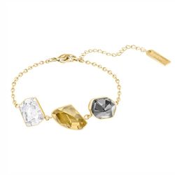 Vòng Đeo Tay Nữ Swarovski Prisma Bracelet Multi-Coloured, Gold-Tone Plated 5377981 Màu Vàng