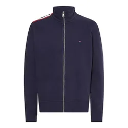 Áo Khoác Nỉ Nam Tommy Hilfiger Stripe Zip Sweatshirt MW28753-400 Màu Xanh Navy Size S