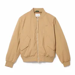 Áo Bomber Nam Lacoste Insulated Padded Bomber Jacket BH0549-02S Màu Be Size 46