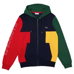Áo Khoác Nam Lacoste Colour-block Zippered Fleece Hoodie SH1215 Phối Màu Size 3
