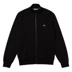 Áo Khoác Nỉ Nam Lacoste Men's Regular Fit Brushed Fleece Zip-Up Sweatshirt SH9622 - 031 Màu Đen Size 5