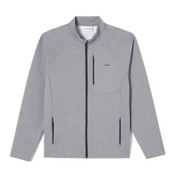 Áo Khoác Nỉ  Nam Lacoste Sports Poly Stretch Training Setup Top SH391E CCA Màu Xám Size 5