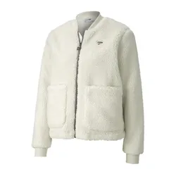 Áo Khoác Nữ Puma Women's Sherpa Jacket Màu Trắng Kem Size L