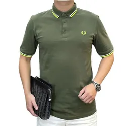 Áo Polo Nam Fred Perry M102 P59 Màu Xanh Rêu Size XS
