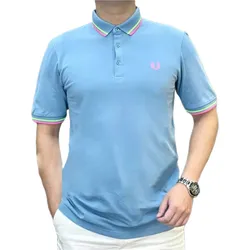Áo Polo Nam Fred Perry Polo Shirt Chamomile M102 P60 Màu Xanh Dương Size M