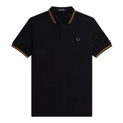 Áo Polo Nam Fred Perry Twin Tipped Polo Shirt M3600 N79 Màu Đen Size XS