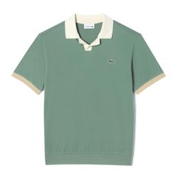 Áo Polo Nam Lacoste Color Block Open Collar Polo Tshirt PH279E 5HX Màu Xanh Ngọc Size 5