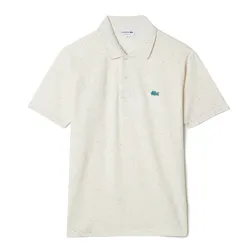 Áo Polo Nam Lacoste Men's Classic Fit Speckled Print Cotton Pique Polo Shirt PH2363-74A Màu Be Size 6
