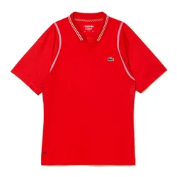 Áo Polo Nam Lacoste Men's Tennis Daniil Medvedev Shirt DH1961 S5H Màu Đỏ Size 2